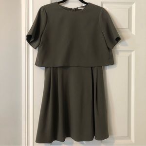 OAK + FORT Olive Dress